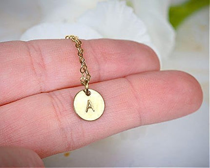 EFYTAL Initial Necklaces for Women, 14K Gold or 925 Sterling Silver Initial Necklace, Custom Necklace, Personalized Pendant