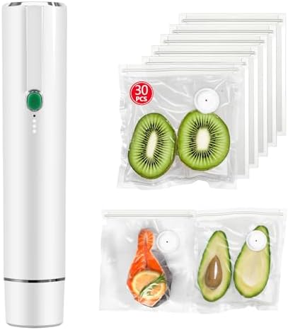 Handheld Vacuum Sealer with 30 Reusable Bags - main view