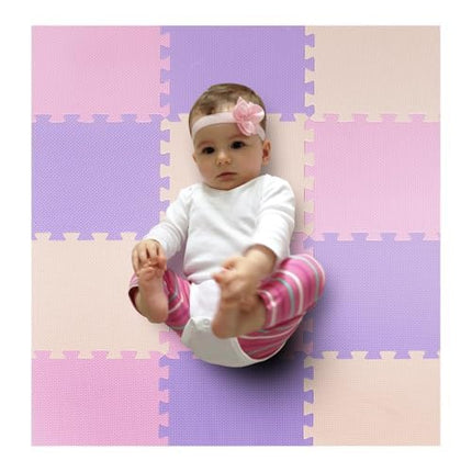Baby Play Mat, Soft Foam Floor Tiles for Kids. Adjustable Interlocking Foam Tiles, Fits with 74x74 Playpen Baby mat for Crawling & Development, Playmat for Babies 6-12 Months