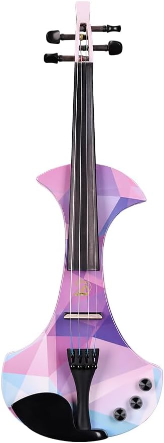 4/4 Electric Violin Set in Crystal Purple - photo 4