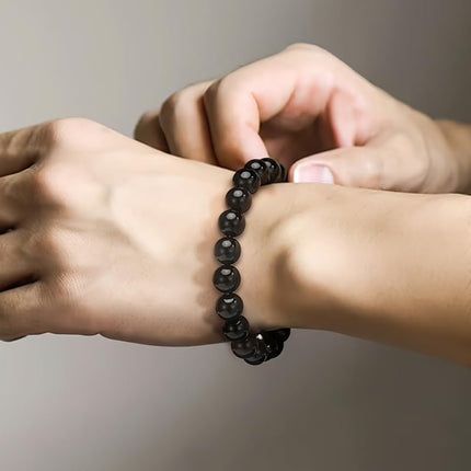 Handmade 8mm Beaded Bracelets For Men Protection Bracelet For Women Chakra Feng Shui Stretchy Handmade Lucky Money Stretchy Crystal Bracelets Best Gifts