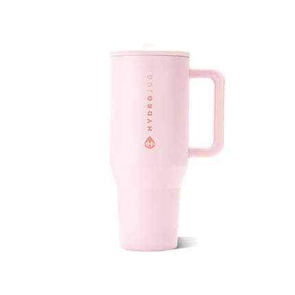 Traveler 40oz, botella de agua térmica con asa, Pink Sand