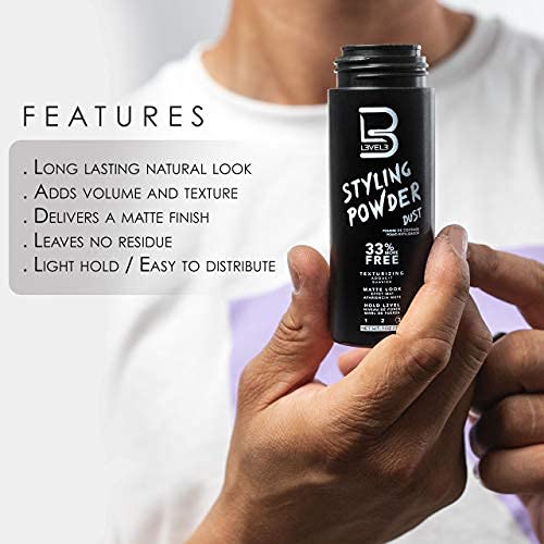 Styling Powder - Natural Look Mens Powder - Easy to Apply with No Oil or Greasy Residue (Large - 60 - photo 3