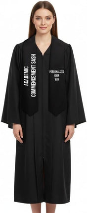 Graduation Stole Personalized Academic Commencement Sash for Men & Women