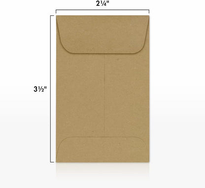 #1 Brown Coin Envelopes, 50 Pack - photo 3