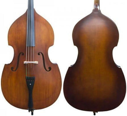 Cecilio CDB Upright Double Bass with an Adjustable Bridge, Bow, Rosin, and Gig Bag (Size 3/4, Natural-200)