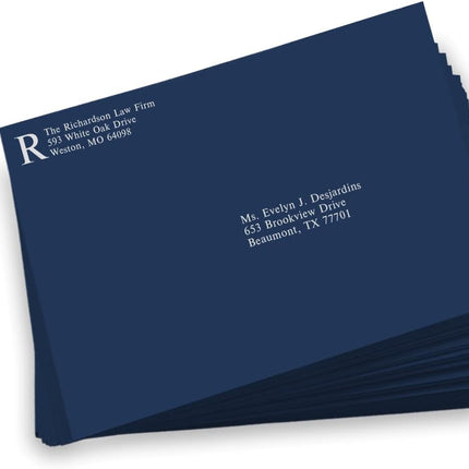 LUXPaper 9 x 12 Booklet Envelopes | Navy Blue | 80lb. Text | 50 Qty