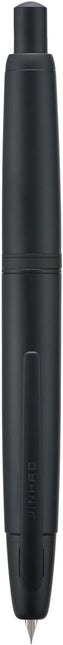 Matte Black Retractable Fine Nib Fountain Pen with Box and Converter Set, Clip Version