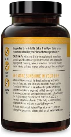 NatureWise Vitamin D3 supplement facts panel