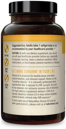 NatureWise Vitamin D3 - label detail