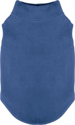 Gooby - Stretch Fleece Vest, Pullover Fleece Vest Jacket Sweater for Dogs, Steel Blue, Medium