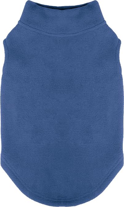 Stretch Fleece Pullover Vest for Dogs, Steel Blue, Medium - photo 3