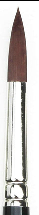 da Vinci Oil & Acrylic Series 7785K Top Acryl Paint Brush, Round Red/Brown Synthetic with Short Black Handle, Size 12