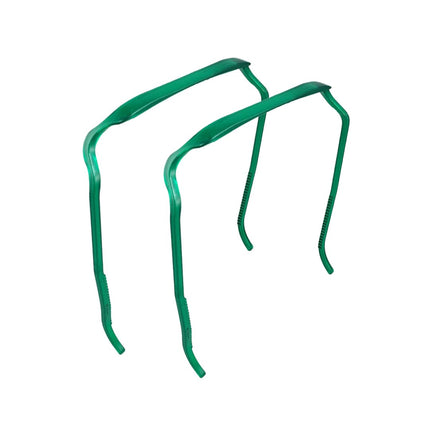 Zazzy Bandz: Curly Thick Hair Headband (Made in USA) - Large Glasses Headbands - Sunglasses Headband (Twin-Pack: Relaxed, Green Translucent)