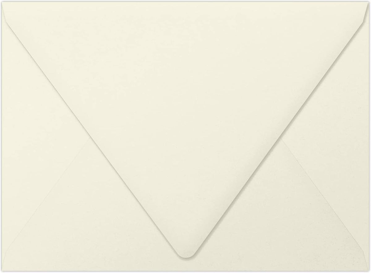 A7 Contour Flap Invitation Envelopes | 5 1/4" x 7 1/4" | Natural | 70lb Text | 50 Qty
