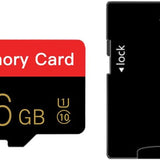 Micro Memory Card 16GB with Adapter, C10/U1/UHS-I/A1 TransFlash Card, TF Card for Camera, Smartphone, Tablet, Drone (Red 16GB)
