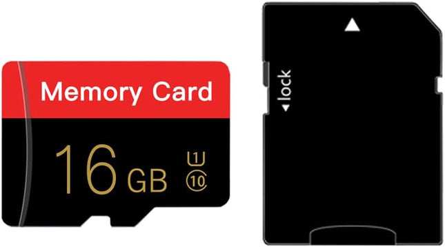 Micro Memory Card 16GB with Adapter, C10/U1/UHS-I/A1 TransFlash Card, TF Card for Camera, Smartphone, Tablet, Drone