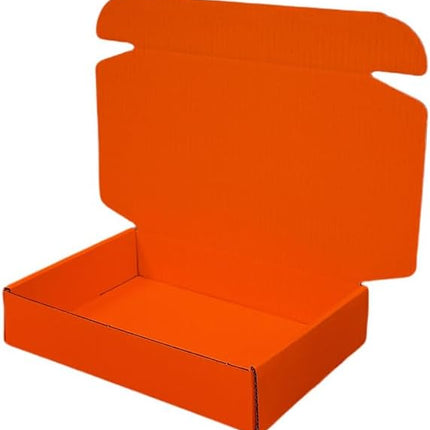 50 Pcs Mini Size Shipping Boxes for Small Business Cardboard Corrugated Mailer Boxes for Shipping Packaging Holidays Craft Gifts Giving Products (Orange Red)