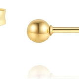 Tiny Ball Stud Earrings for Women,Dainty 2mm 3mm 4mm Ball Studs for Cartilage Helix Second Lobe Piercing 316 Surgical Steel Hypoallergenic