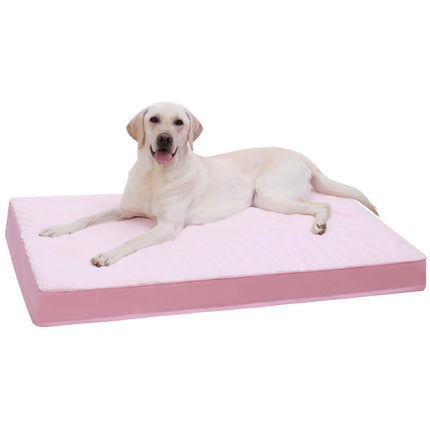 Cama ortopédica para perros grandes con forro impermeable, gris, 35x22