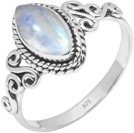 925 Sterling Silver Gemstone Statement Ring