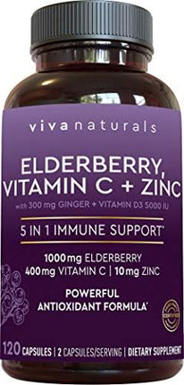 Viva Naturals Elderberry with Vitamin C  - image 1