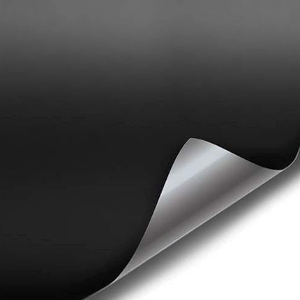Lámina adhesiva de vinilo negro mate con liberación de aire (1ft x 5ft)
