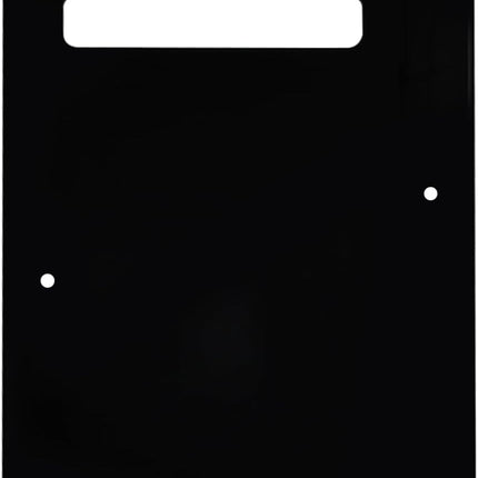 Black 3ply 6-Hole Guitar Back Plate Cavity Cover
