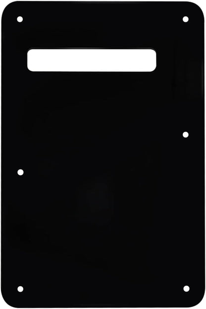 Black 3ply 6-Hole Guitar Back Plate Cavity Cover - photo 3