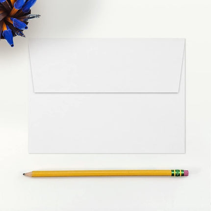 LUXPaper A7 Invitation Envelopes | Peel & Press | 5 1/4" x 7 1/4" | Bright White | 32lb. Paper Weight (80lb. Text) | 50 Qty