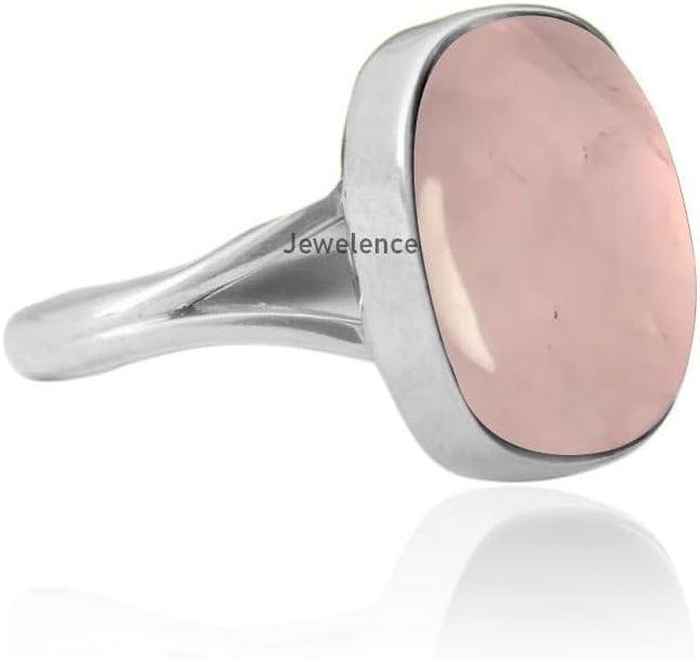 Sterling Silver 925 Ring For Women & Girls Genuine Gemstone Ring Sterling — Home & Lifestyle
