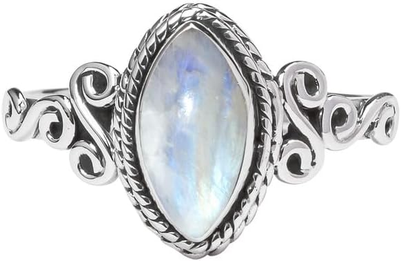 925 Sterling Silver Gemstone Statement Ring