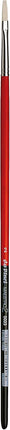 da Vinci Hog Bristle Series 5023 Maestro 2 Artist Paint Brush, Flat Long-Length with Red Handle, Size 2 (5023-02)