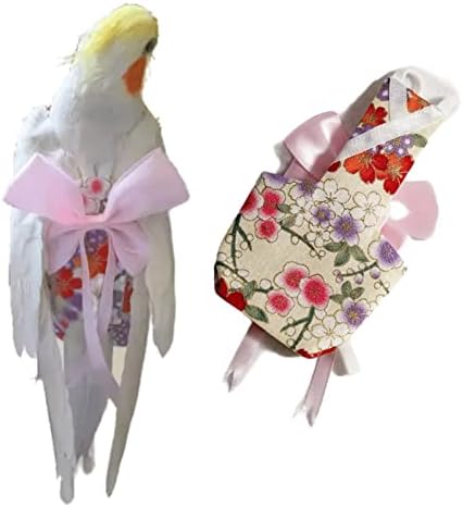 Bird Flight Suits Diapers, Parrot Diapers for Monk Parakeets, Cockatiels, Parrot Clothes Costume, Bird Training Nappy