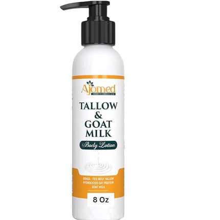 Tallow & Goat Milk Body moisturizing Lotion for Sensitive Skin, handmade tallow cream for dry skin- hand foot and body lotion (Frankincense)
