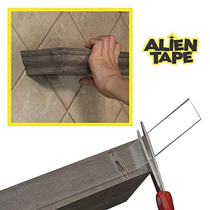 ALIEN TAPE Heavy Duty Double Sided Tape, Nano Tape, Feet Clear Adhesive Tape for Poster Photo Wall Decor As Seen on TV, (1 Roll - 7 Feet)