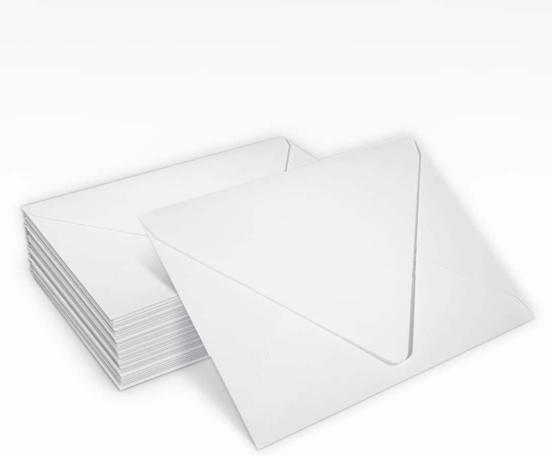 A2 Contour Flap Invitation Envelopes | 4 3/8" x 5 3/4" | White | 80lb Text | 100% Recycled | 50 Qty - photo 5