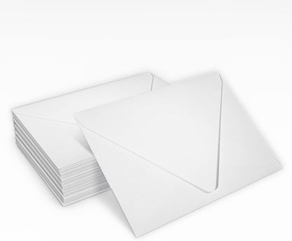 A2 Contour Flap Invitation Envelopes | 4 3/8" x 5 3/4" | White | 80lb Text | 100% Recycled | 50 Qty - photo 5