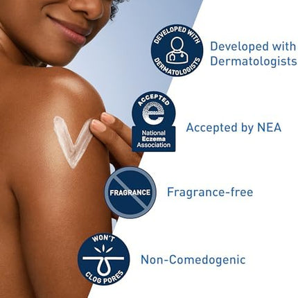 CeraVe Moisturizing Cream - skin benefits display