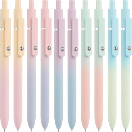 Amazon.com : Vanhench 10Pcs Gel Pens, Black Ink Cute Pens for Trendy Stuff, Happy Birthday Gift Basket, Aesthetic Office Supplies (10PCS Gradient) : Office Products