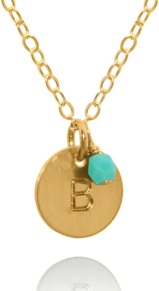 Initial Necklaces for Women, 14K Gold or 925 Sterling Silver