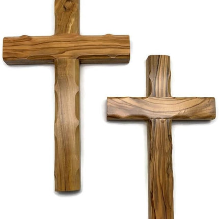 Olive Wood Wall Cross from Bethlehem, Wall Hanging Wooden Crosses for Wall , Confirmation Cross Gift , Baptism Gifts , Holy Wall cross, Religious décor Cross (One Small Cross 4.75" x 3.4")