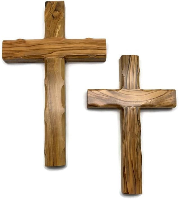 Olive Wood Wall Cross from Bethlehem, Wall Hanging Wooden Crosses for Wall