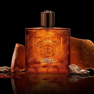 Versace Eros Najim Parfum - Mini Cologne for Men, 0.17 Oz, Travel Size Cologne