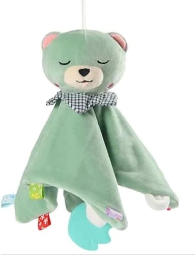 Teddy Bear Security Blanket, Soft Baby Lovey, Newborn Baby Gift