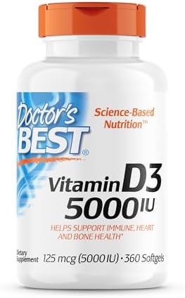 Doctor's Best Vitamin D3 5000 IU - Front Label