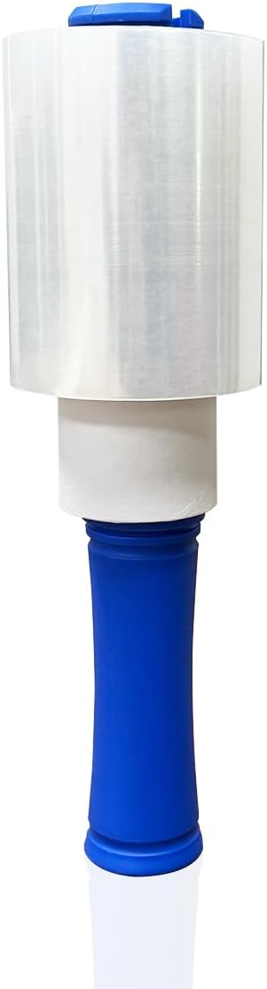 Stretch Film Roll 4"x 500ft Plastic Wrap Roll for Moving Shipping Wrap,Industrial Strength Shrink Packing Wrap Heavy