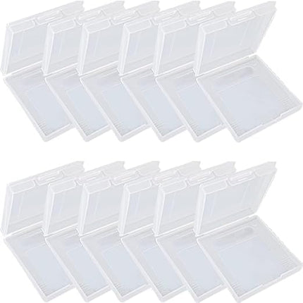 HUGJEPTTY Gameboy Color Case Gameboy Case 12PCS，Anti Dust Transparent Protective Game Cartridge Case Storage Box for Nintendo Gameboy Color GBC GB GBP（2.6x2.8x0.5Inch）