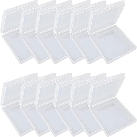 Gameboy Color Case Gameboy Case 12PCS，Anti Dust Transparent Protective Game Cartridge Case Storage Box for Nintendo