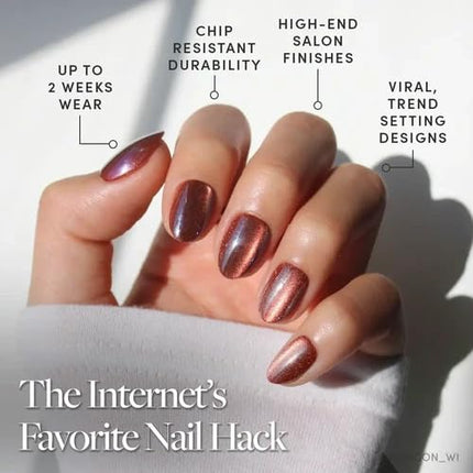 Press On Nails, Short Oval Magnetic, Fake Nails 30pc Nail Kit - photo 3